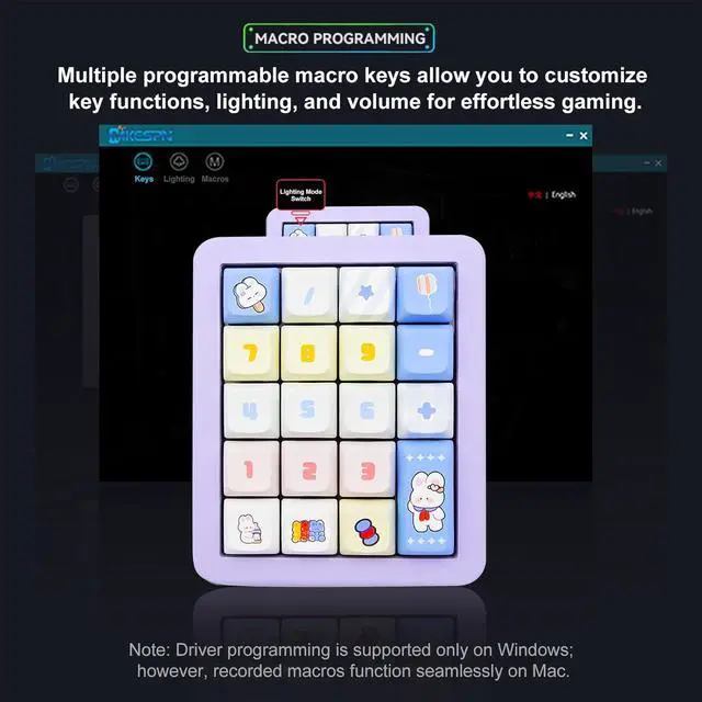 Alt view image 5 of 7 - Adventurers K812 Wired Mechanical Keyboard,Macro Programmable,Gasket Mount,Full Key Hot-Swappable,RGB Backlight,Aluminum Case,Type-C Detachable Cable,Full N-Key Rollover,Game/Office Mode Switch(Pink)