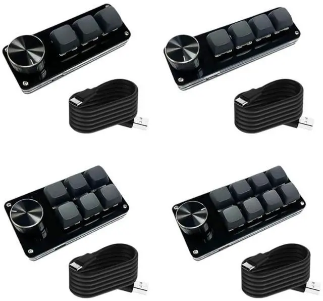Main image of Customizable Macro Keypad with Single Knob, 3Key/4Key/6Key/8Key Mechanical Gaming Keyboards, Programmable New 2025 High for Reliable Electronic Component, Precision, Stable Performance