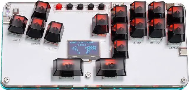 Alt view image 3 of 7 - BAIMOQI Leverless Controller Gaming Keypad 16Keys All Button Controller for PC Arcades Stick with Light Arcades Controller