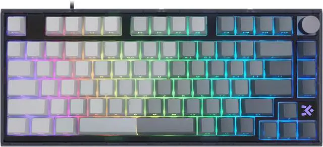 Main image of MOLGRIA x SKYLOONG 75% Gaming Keyboard, GK75 HE USB Wired Magnetic-Switch Mechanical Keyboard with Cherry Profile Double-Shot PBT Keycaps, South-Facing RGB Backlit and Knob(Grey Contrast Twilight)