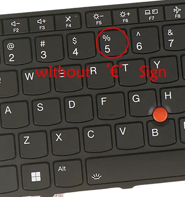 Alt view image 2 of 4 - AZUBAYCOM Laptop Keyboard for ThinkPad 5N21A21808 5N21A21882 5N21A21734 5N21H77171 5N21H77022 5N21H76804 5N21A21833 5N21A21907 5N21A21759 5N21H77219 5N21H77077 5N21H76852 (US English Layout, Backlit)