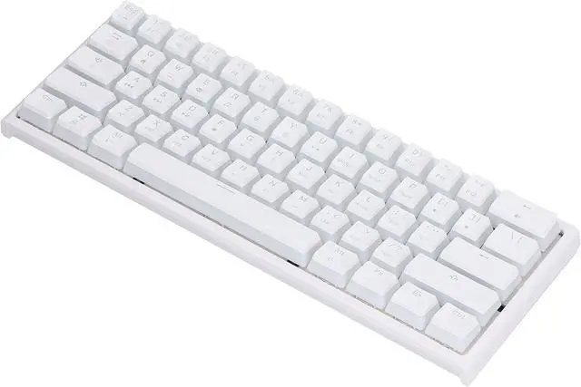 Alt view image 4 of 7 - Magic Refiner 61 Keys Mechanical Gaming Keyboard, Compact Wired Keyboard with Cute Keycaps, Seven Color Backlighting, and ABS Design for Esports (Brown Switch)