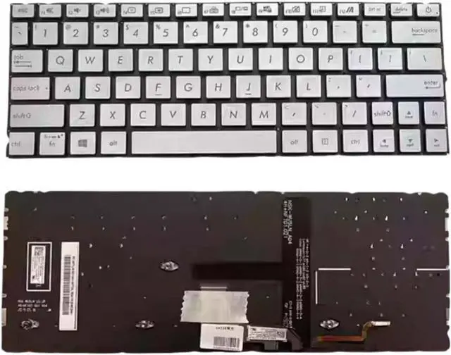 Main image of Laptop Keyboard Palmrest Cover Compatible with ASU-S ARTON-E UX334F U334U UX334A U3600F White US Backlit (A Keyboard)