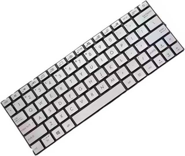 Alt view image 3 of 4 - Laptop Keyboard Palmrest Cover Compatible with ASU-S ARTON-E UX334F U334U UX334A U3600F White US Backlit (A Keyboard)