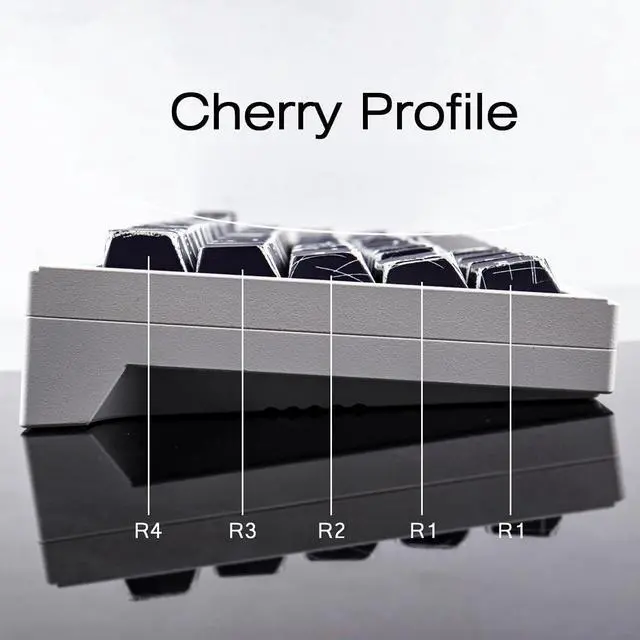 Alt view image 6 of 7 - Heykit PBT Keycaps - Japanese Manga Theme Keycaps for 60%, 65%, 75%, 100% Keyboard, 131 Keys Dye-Sub Custom Cherry Profile Keycap, Minimalist Style Key Caps for Cherry MX Mechanical Keyboard, Black