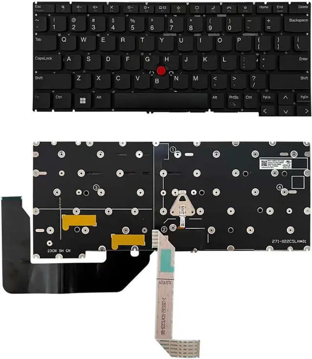 Main image of Laptop Keyboard Compatible with Lenov-o ThinkPa-d X13 Gen4 gen5 X13 YOG-a Gen4/5 Black US Backlit (No Backlit)