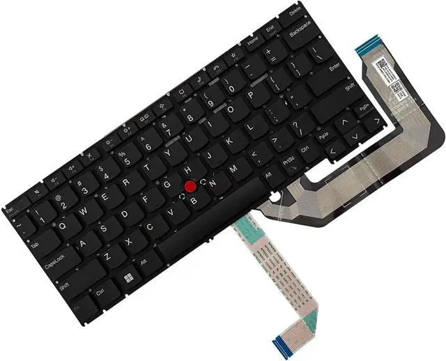 Alt view image 3 of 4 - Laptop Keyboard Compatible with Lenov-o ThinkPa-d X13 Gen4 gen5 X13 YOG-a Gen4/5 Black US Backlit (No Backlit)