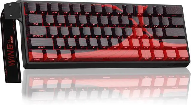 Main image of AULA WIN60 HE MAX - 60% Mechanical Gaming Keyboard Wired, Hall Effect Magnetic Switches Hot Swappable, Adjustable Actuation Rapid Trigger Mode, 8000 Hz Polling Rate, 60 Percent Keyboard Compact Design
