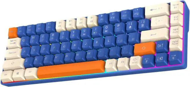 Alt view image 4 of 7 - ZIRANU 60% Mechanical Gaming Keyboard with Full Key Rollover Wire Keyboard for High Intensity Gaming Quiet Mechanical Keyboard