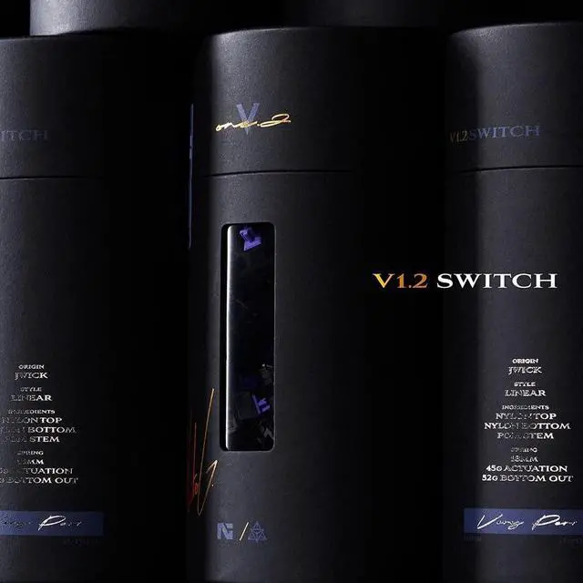 Alt view image 3 of 7 - JWICK Vertex V1.2 Switch, 5Pin Linear Thocky Switch for Custom Mechanical Keyboard(90PCS)