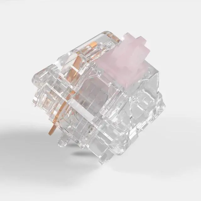 Main image of MMD Aqua King Silent Switch, Pre-Lubed Silent 26g Linear Transparent Switch for Custom Mechanical Keyboard(110PCS)