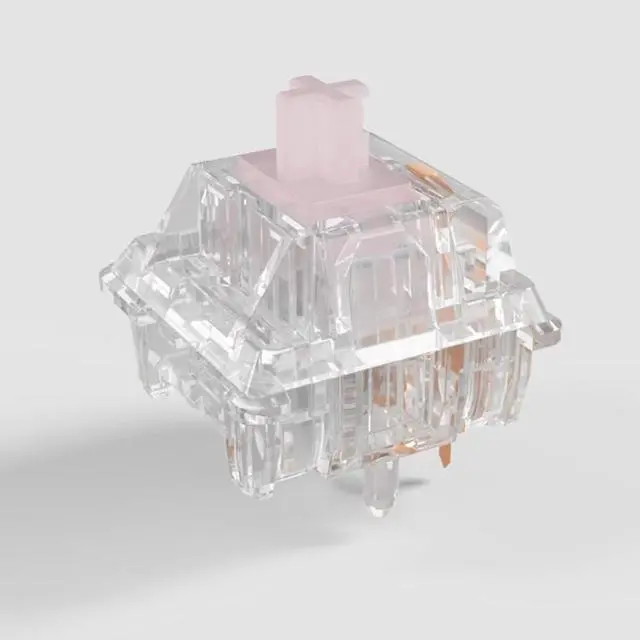 Alt view image 2 of 6 - MMD Aqua King Silent Switch, Pre-Lubed Silent 26g Linear Transparent Switch for Custom Mechanical Keyboard(110PCS)