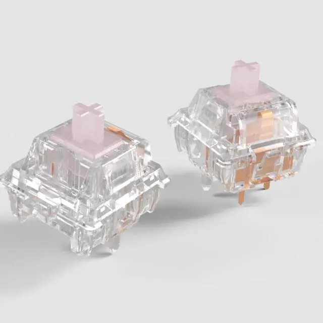 Alt view image 3 of 6 - MMD Aqua King Silent Switch, Pre-Lubed Silent 26g Linear Transparent Switch for Custom Mechanical Keyboard(110PCS)