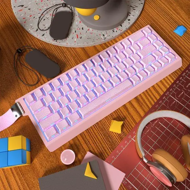 Alt view image 6 of 7 - YUGSHNKFC Contoured Keycap Side Backlit Characters Ergonomic 136-Key Keycaps for Mechanical Keyboard Comfortable Typing