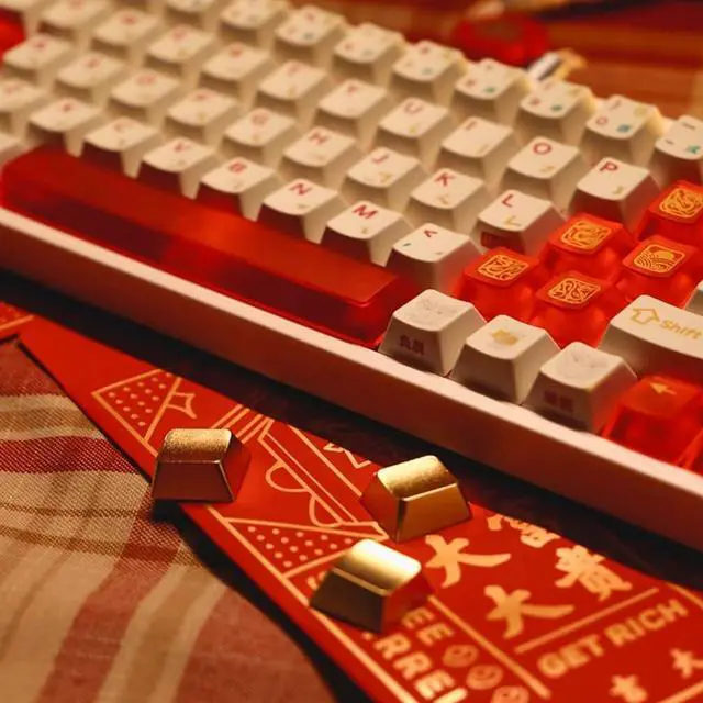 Alt view image 6 of 7 - Alloy Metal Keycaps Set for Mechanical Keyboards, Ergonomic 15Pcs Gaming Keycaps