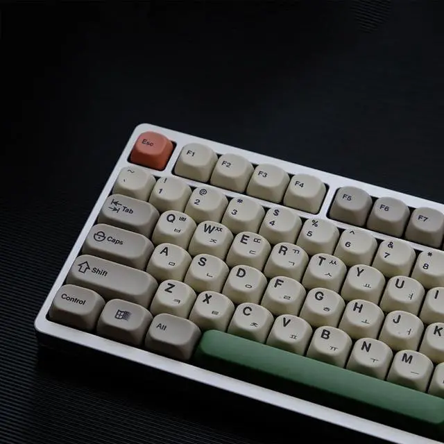 Alt view image 4 of 7 - Retro 9009 139Key Keycap Set Backlight Heat Sublimated Keycaps for Mechanical Keyboards Enhances Typing