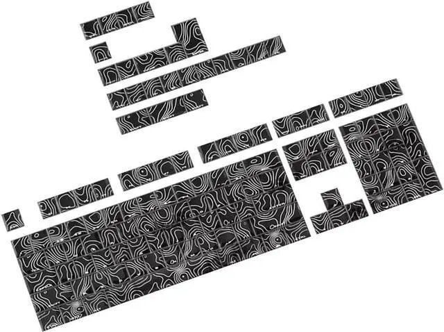 Main image of YUGSHNKFC 131Keys Side Backlit Keycap Set Side Print Ergonomic Backlit Keycaps for Mechanical Keyboards Extended Use