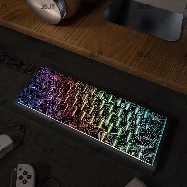 Alt view image 3 of 7 - YUGSHNKFC 131Keys Side Backlit Keycap Set Side Print Ergonomic Backlit Keycaps for Mechanical Keyboards Extended Use