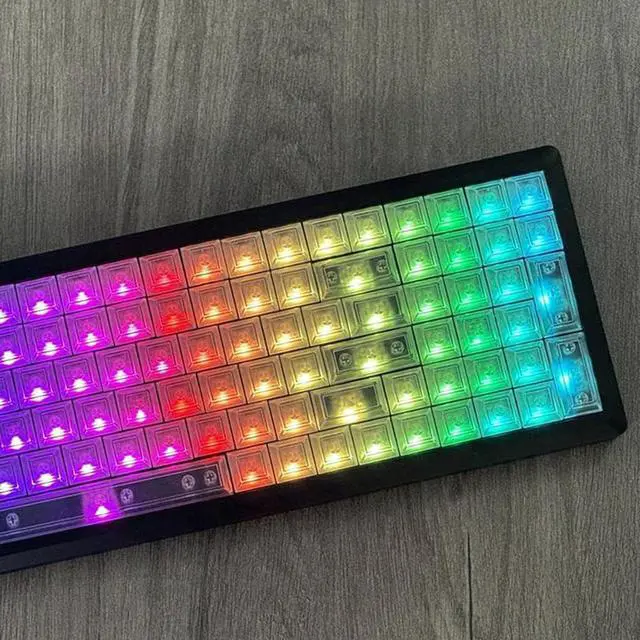 Alt view image 4 of 7 - 122Keys Keycaps Translucent with Backlighting Keycaps Wordless for Mechanical Keyboard Switches Keycap Set