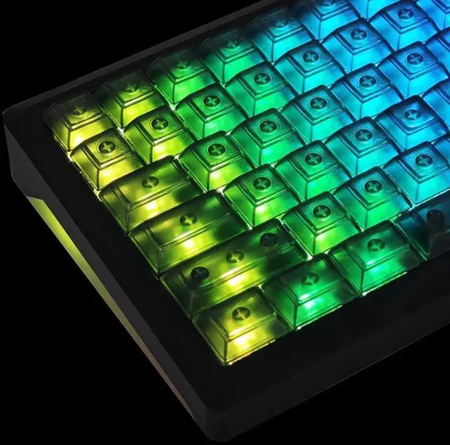 Alt view image 5 of 7 - 122Keys Keycaps Translucent with Backlighting Keycaps Wordless for Mechanical Keyboard Switches Keycap Set