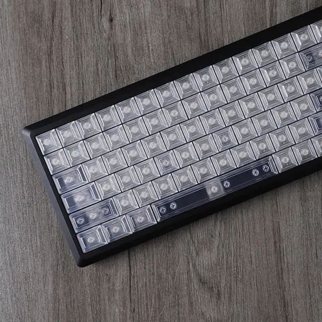 Alt view image 6 of 7 - 122Keys Keycaps Translucent with Backlighting Keycaps Wordless for Mechanical Keyboard Switches Keycap Set