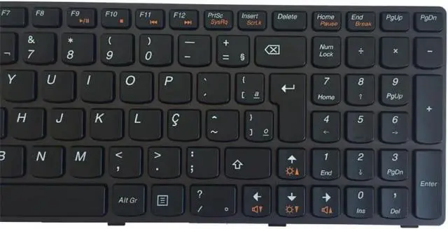 Alt view image 3 of 4 - Brazil Keyboard Compatible with I-B-M B570 Z570 Z575 V570A V570G B575 B580 B590 B590A BR Laptop Black