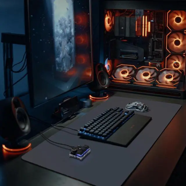 Alt view image 5 of 7 - MiYee O3C Custom Gaming Keyboard Rapid Trigger Keyboard Magnetic Switches with Knob and Screen, Plug-and-Play, Copy Paste, Black