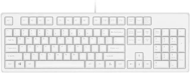 Main image of Laptop Keyboard Mechanical Gaming Keyboard with Clean White LED Backlit Keys 104 Keys Black Switch for PC Gamer Laptop Computer Computer Keyboard (Color : 1) (White)