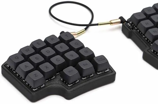 Alt view image 3 of 4 - SZRKBD Portable Mini 35 Layout Split Hot-swappable MX Mechanical Keyboard Wired North RGB Vial Sofeware Fully Proggrammble (Full Keyboard)