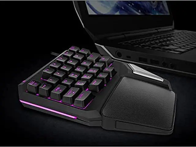 Alt view image 4 of 6 - Mini Game Mechanical Keyboard, one-Handed 30-Key Game Layout Keyboard Wide Feel/5892