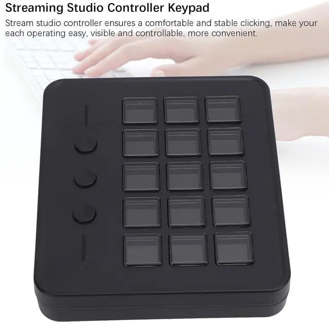 Alt view image 5 of 7 - Studio Controller with 15 Customizable LCD Keys, Game Streaming Keyboard for Triggering Actions in Apps and Software Such As OBS Twitch YouTube, for Mac and PC