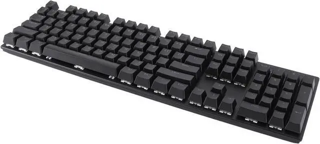 Alt view image 2 of 7 - Wired Mechanical Keyboard, 104 Keys Blue Switch, 8 Kinds Backlight, Gaming and Office Use, USB2.0 Interface, Ergonomic Design, Multimedia Control