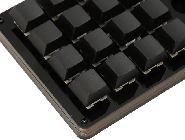 Alt view image 6 of 7 - Mechanical Gaming Keyboard, 16 Keys 3 Knobs One Handed Keypad Programmable Blue Switch Hot Swappable Keyboard for Gaming Office