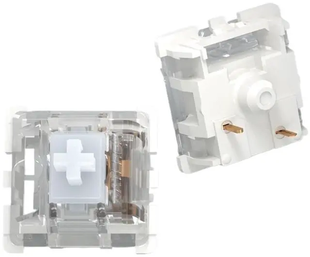 Main image of Switches Mechanical Keyboard KS-9 3 Pin Red Brown Blue Green White RGB Silent Clicky Linear Tactile Compatible Cherry MX(White,200PCS)