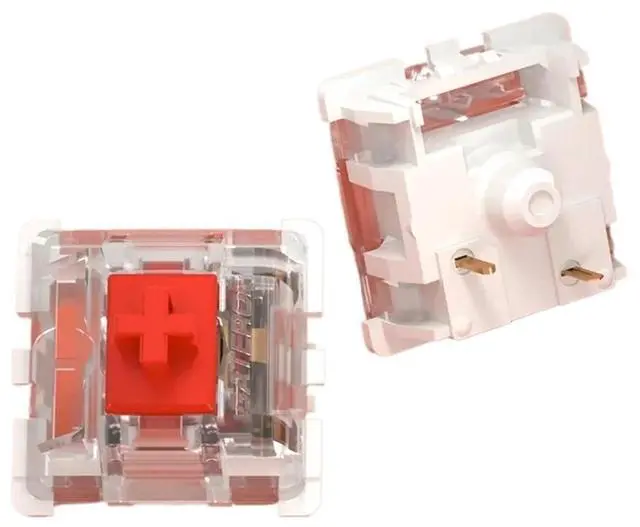 Alt view image 4 of 7 - Switches Mechanical Keyboard KS-9 3 Pin Red Brown Blue Green White RGB Silent Clicky Linear Tactile Compatible Cherry MX(White,200PCS)