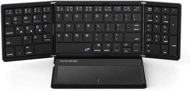 Main image of Foldable Keyboard With Large Touchpad And Numeric Keys Numpad Keypad For Multiple Devices
