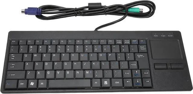 Alt view image 3 of 7 - Plug and Play Industrial Keyboard with Wired Connection, Touchpad, X Scissor Foot for Industry Control (#2)