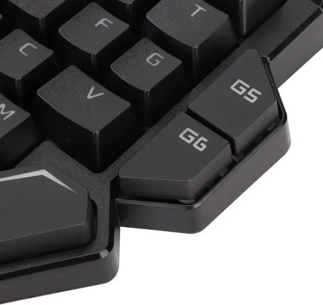 Alt view image 5 of 7 - One Handed Keyboard, Half Mini Gaming Keyboard, 35 Keys Sensitive Control, 6 Programmable Keys, Ergonomic Design, RGB Backlit, Wide Compatibility, for Win Systems
