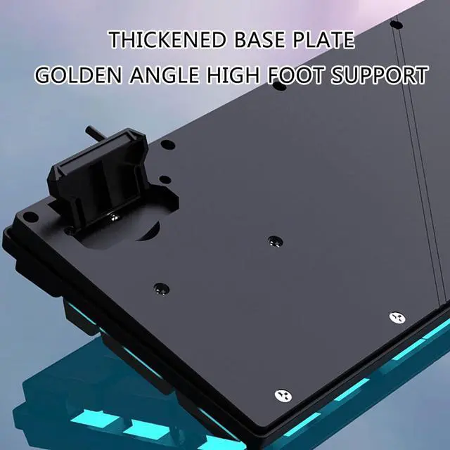 Alt view image 3 of 7 - EINCORN Backlit Wireds Gaming Keyboards for PC with Mechanical Feel and Ergonomic Keyboards Gamers