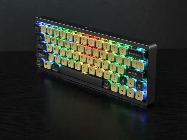 Alt view image 4 of 7 - XDK Pudding Keycaps 116 Key Caps Set, PBT Custom Keycaps for Mechanical Keyboard 60% 65% 75% 108% RGB Keycaps Translucent