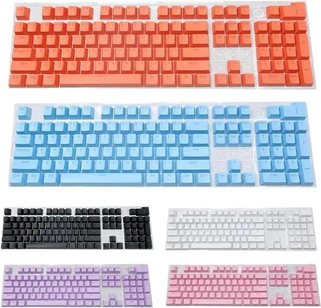 Alt view image 2 of 5 - 104 Pcs DIY Mechanical Keyboard Keycaps Set Backlit Key Cap Fit for Cherry/Kailh/Gateron Keycap(Purple)