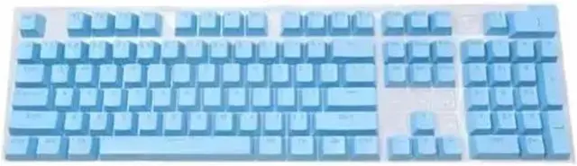 Main image of 104 Pcs DIY Mechanical Keyboard Keycaps Set Backlit Key Cap Fit for Cherry/Kailh/Gateron Keycap(Blue)