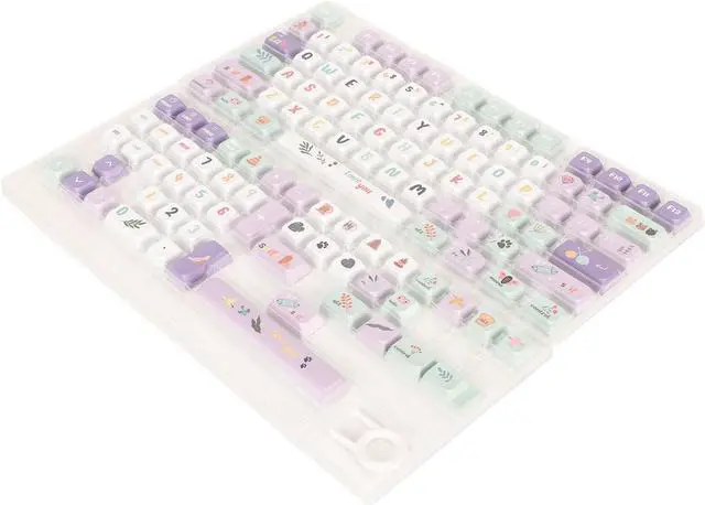 Alt view image 4 of 7 - 124 Key Mechanical Keyboard Keycaps, XDA Height PBT Material, Heat Sublimation Process, Compatible with 61/87/96/98/104/108 Keyboards, Ergonomic Design for Superior Typing Experi
