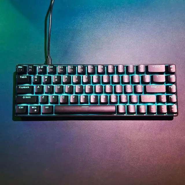 Alt view image 3 of 7 - Mechanical Gaming Keyboard, Keyboard Blue Switches, USB Wired Mechanical Computer Keyboard, ABS Keyboard for Computer PC Tablet PS Computer Game