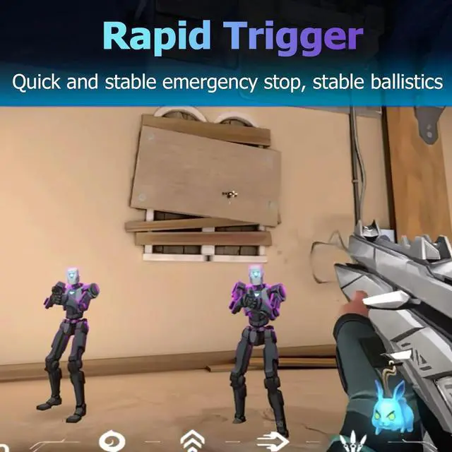 Alt view image 5 of 7 - Hyekit EWEADN Tank68 Rapid Trigger Magnetic Switch Wired Gaming Mechanical Keyboard, Aluminum Alloy Shell, Adjustable Actuation, 8K Hz Polling Rate, Hall Effect Gasket-Mounted, RGB HotSwap