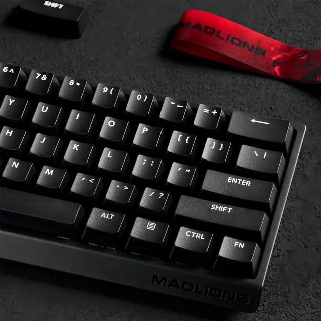 Alt view image 2 of 7 - ZMX MADLIONS MAD 60 HE Rapid Trigger RGB Gaming Keyboard,60% Magnetic Switch Hall Effect Adjustable Actuation Hyper-Fast USB-C Wired Custom Mechanical Keyboard for PC/Mac Gamer (Black)