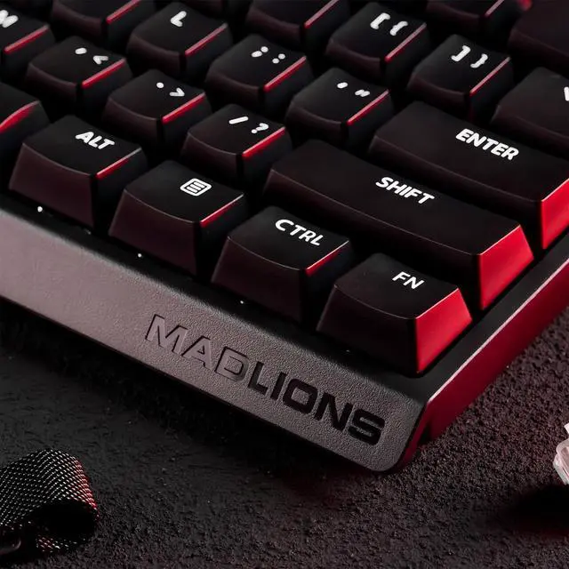 Alt view image 3 of 7 - ZMX MADLIONS MAD 60 HE Rapid Trigger RGB Gaming Keyboard,60% Magnetic Switch Hall Effect Adjustable Actuation Hyper-Fast USB-C Wired Custom Mechanical Keyboard for PC/Mac Gamer (Black)