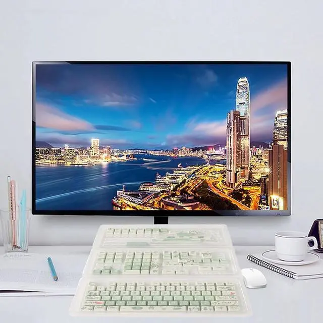 Alt view image 2 of 7 - Cartoon PBT Keyboard Keycaps, 148 Keys Dye Sublimation, Ergonomic, Rich Colors, Mechanical Keyboard Keycaps for PC Gaming and DIY Enthusiasts (Frog)