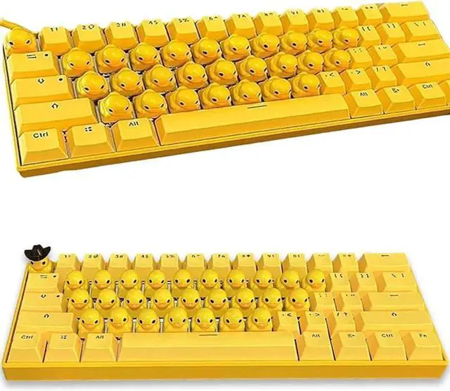 Main image of Generic Duck Keyboard, Quacking, LED Backlit, Wired, 61-Key, Themed (Duck), USB, PC, Laptop