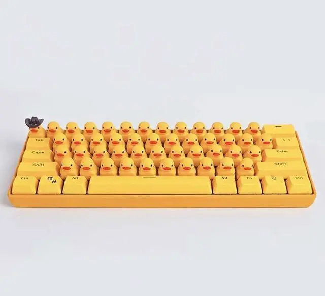 Alt view image 4 of 7 - Generic Duck Keyboard, Quacking, LED Backlit, Wired, 61-Key, Themed (Duck), USB, PC, Laptop